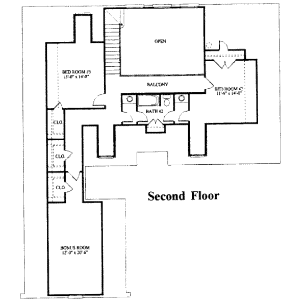 upper floor house blueprint