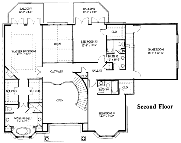 upper floor house blueprint