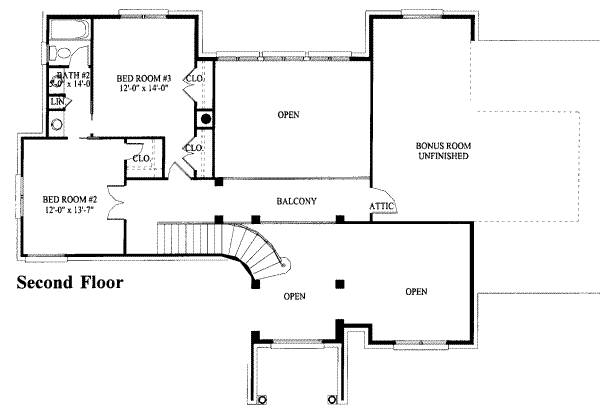 upper floor house blueprint