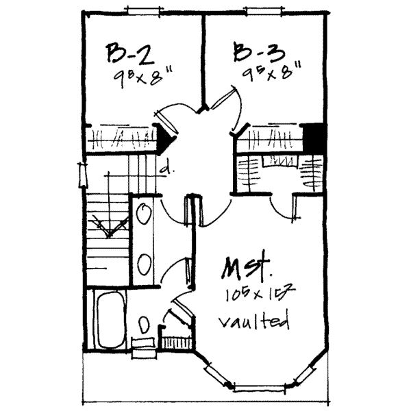 upper floor house blueprint