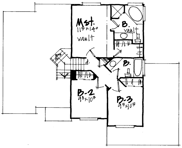 upper floor house blueprint
