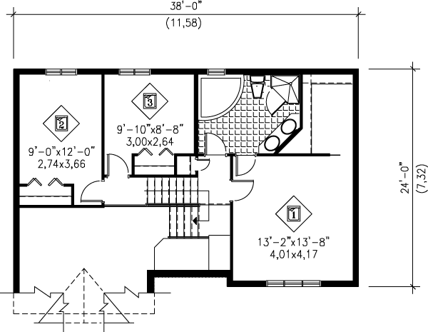 upper floor house blueprint