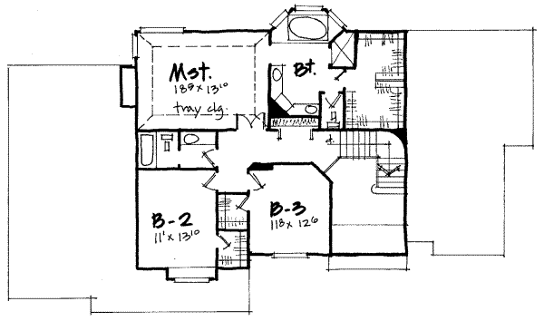 upper floor house blueprint