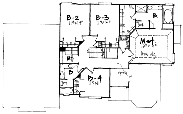 upper floor house blueprint