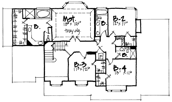upper floor house blueprint