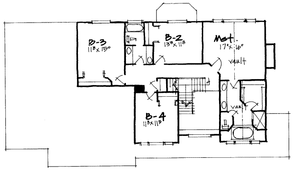 upper floor house blueprint