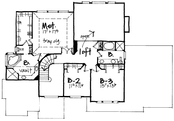upper floor house blueprint