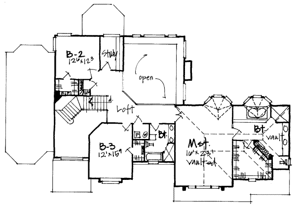 upper floor house blueprint