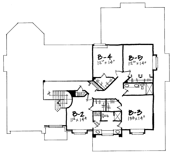 upper floor house blueprint