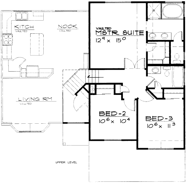 upper floor house blueprint