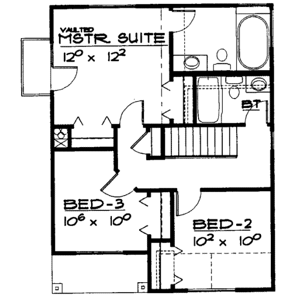 upper floor house blueprint