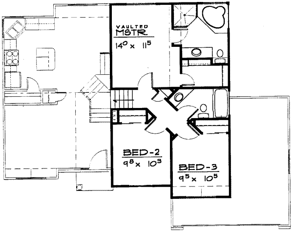 upper floor house blueprint