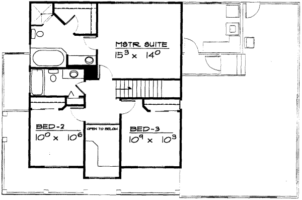 upper floor house blueprint