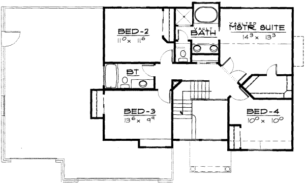upper floor house blueprint