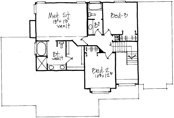 upper floor house blueprint