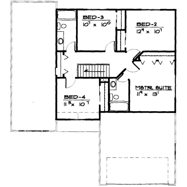 upper floor house blueprint