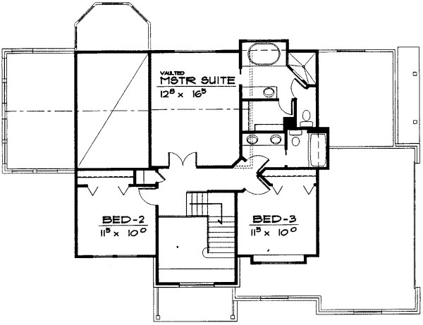 upper floor house blueprint