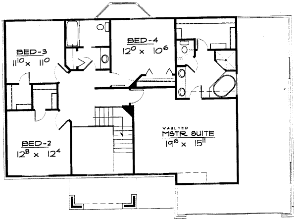 upper floor house blueprint