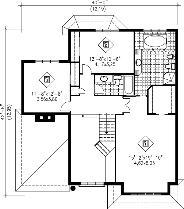 upper floor house blueprint