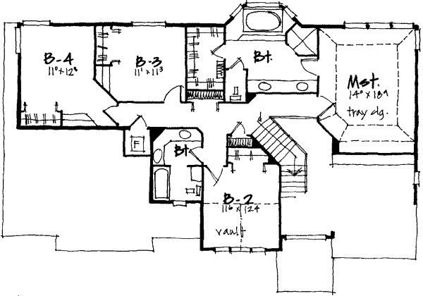 upper floor house blueprint
