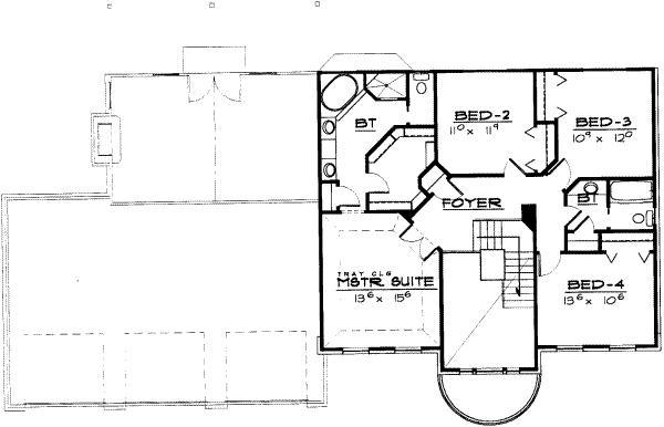 upper floor house blueprint