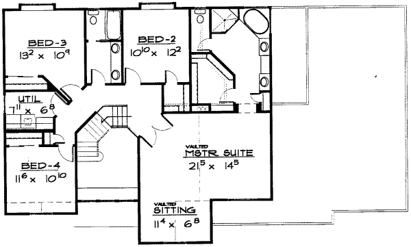 upper floor house blueprint