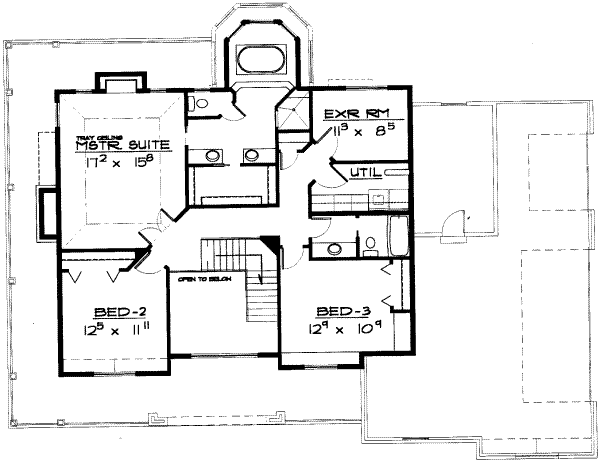 upper floor house blueprint