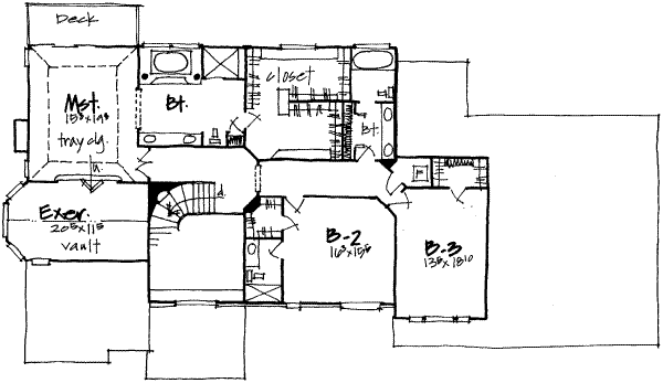upper floor house blueprint