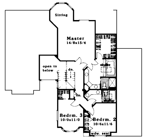 upper floor house blueprint