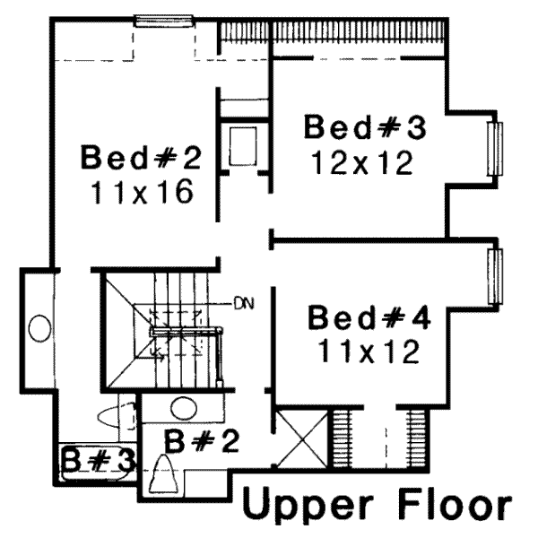 upper floor house blueprint