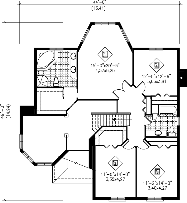 upper floor house blueprint