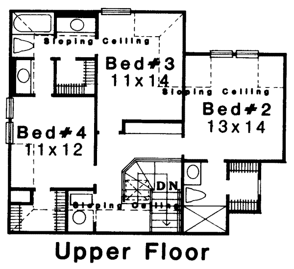 upper floor house blueprint