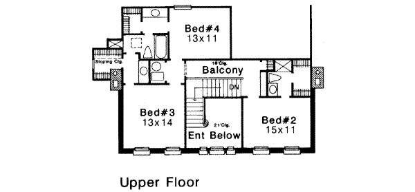 upper floor house blueprint