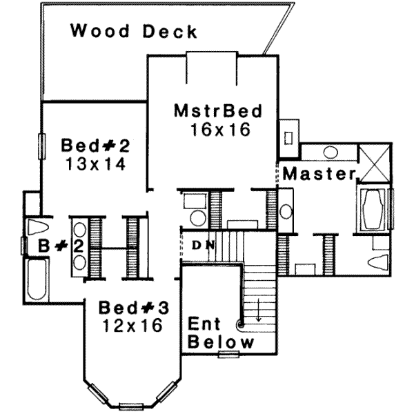 upper floor house blueprint
