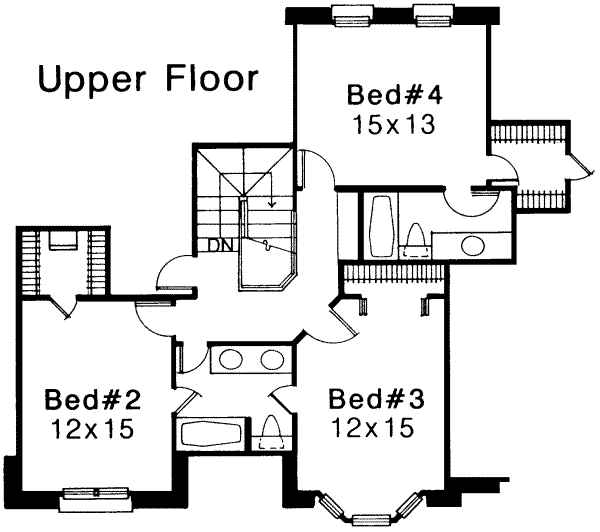 upper floor house blueprint