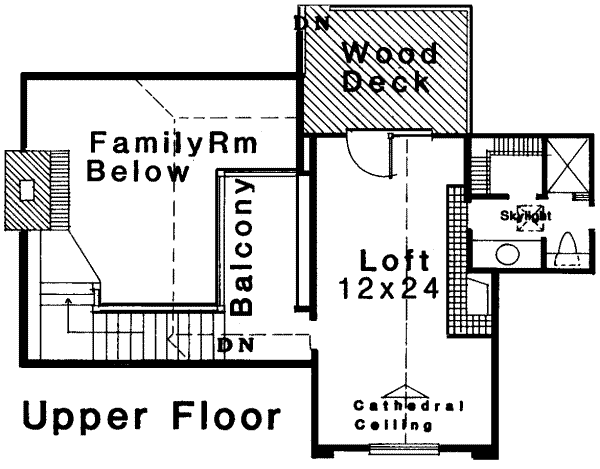 upper floor house blueprint