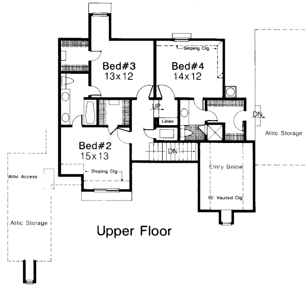 upper floor house blueprint