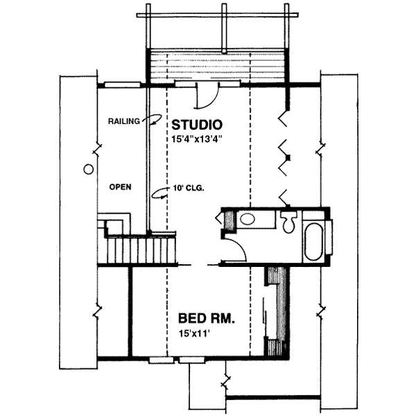 upper floor house blueprint