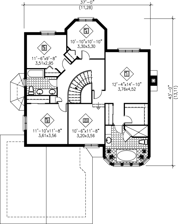 upper floor house blueprint