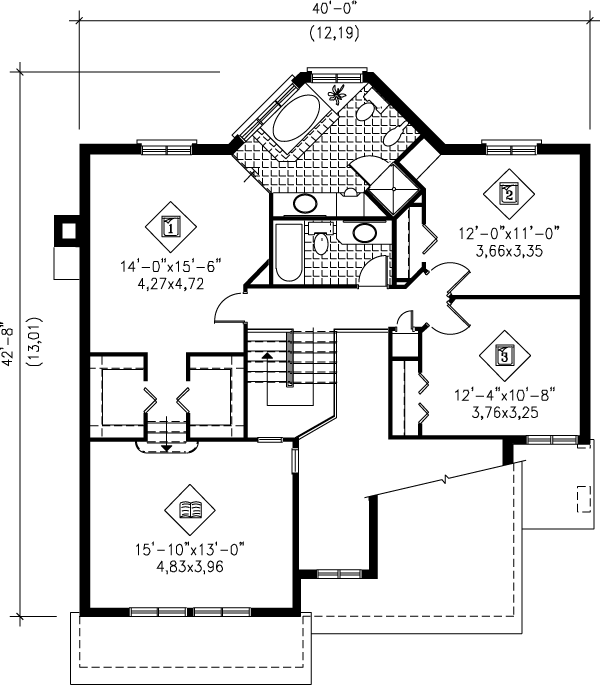 upper floor house blueprint