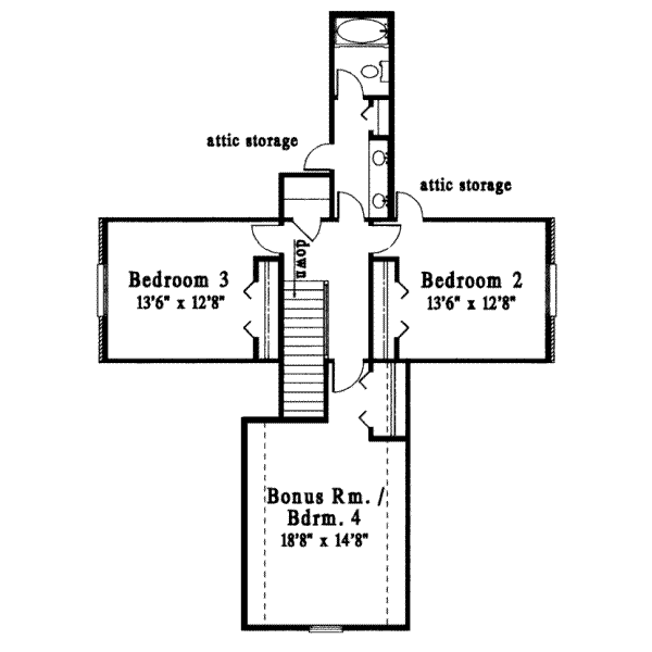 upper floor house blueprint