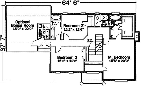 upper floor house blueprint