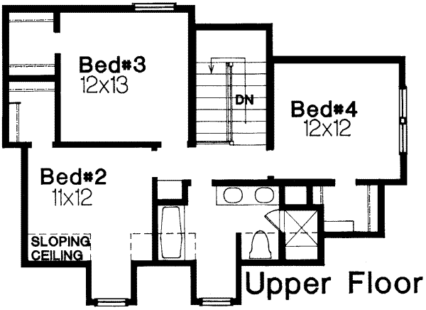 upper floor house blueprint