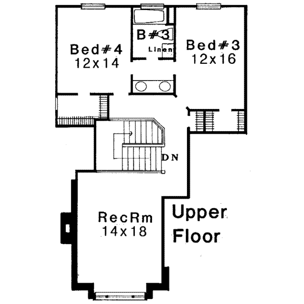 upper floor house blueprint