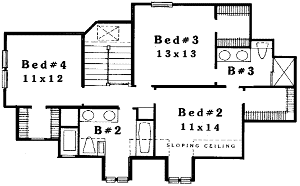 upper floor house blueprint