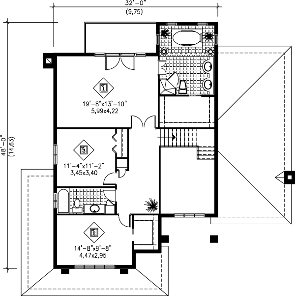upper floor house blueprint