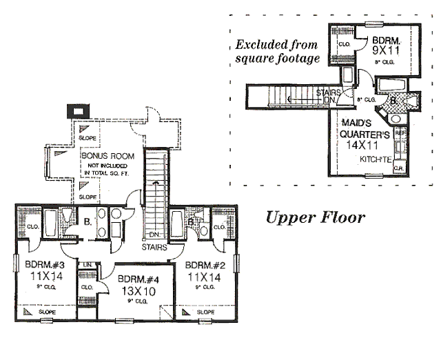 upper floor house blueprint