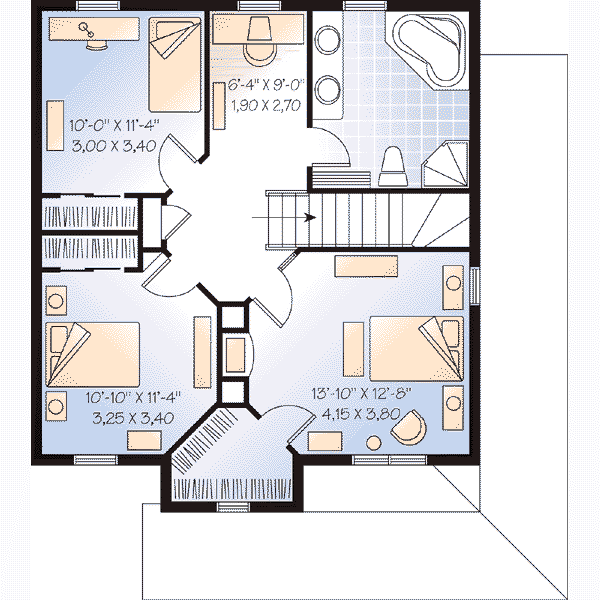 upper floor house blueprint