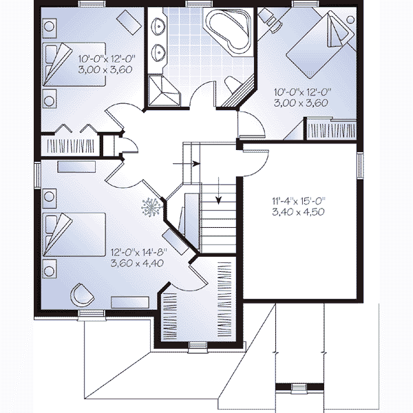 upper floor house blueprint