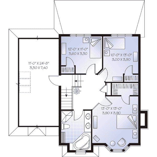 upper floor house blueprint